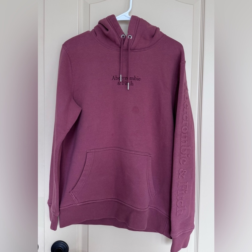 Abercrombie & Fitch Mauve Pullover Hoodie Size Small